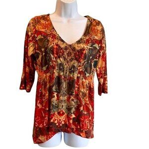 One World Embellished Top Petite Medium